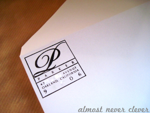 Paper Source Custom Stamp