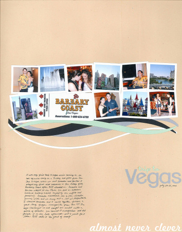 Vegas Trip Multi-Photo Scrapbook Layout by Natalie Parker