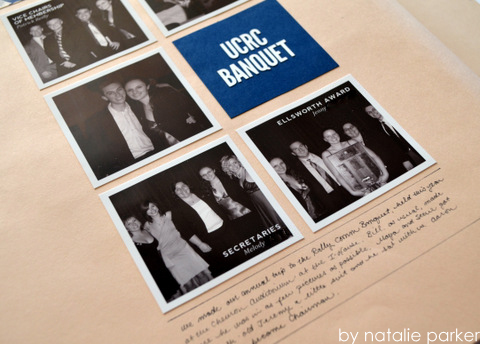 Banquet Scrapbook Layout by Natalie Parker