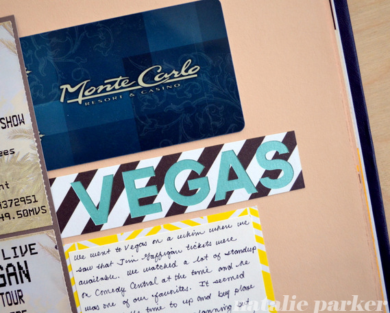 Las Vegas Scrapbook Page by Natalie Parker